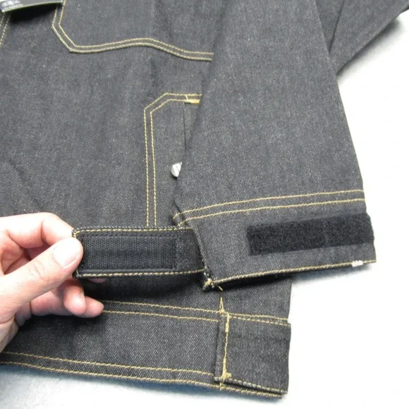 Vintage PJ Mark Raw Denim Jacket Men XL Trucker Pockets Button Up Dead Stock NEW